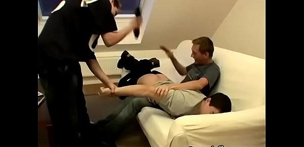  Young male spanked bare bottom by boss gay first time Skuby Gets Rosy